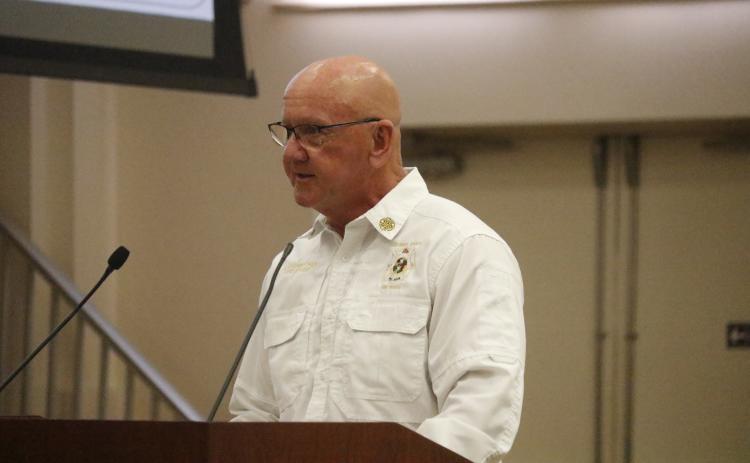 Columbia County Fire Chief Jeff Crawford recommended the County Commission extend the county’s burn ban while also wanting to deny any permits for fireworks at graduations due to fire conditions. (JAMIE WACHTER/Lake City Reporter)