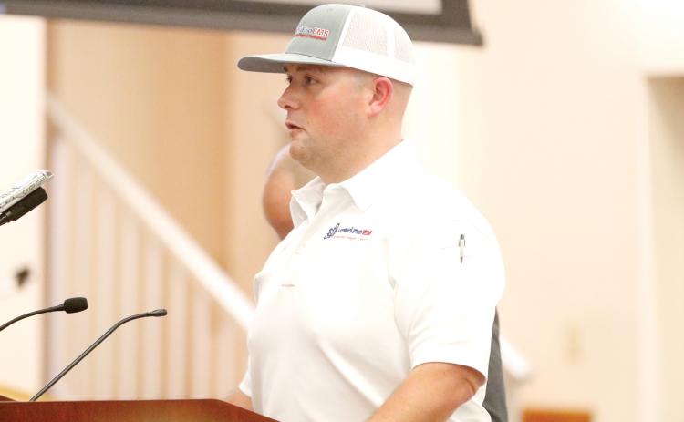 AmeriPro’s Thomas Stinson, the company’s operating supervisor in Columbia County, said adding new stations will help solve geographic issues that could help reduce response times. (JAMIE WACHTER/Lake City Reporter)