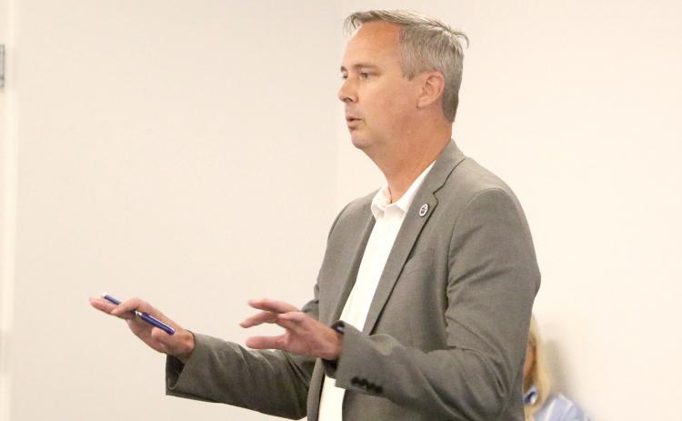 Jay Swisher, Columbia County’s Clerk of Court who lives off of NW Hackney Terrace, said any plans to put traffic onto the small two-lane road should be revisited. (MORGAN MCMULLEN/Lake City Reporter)