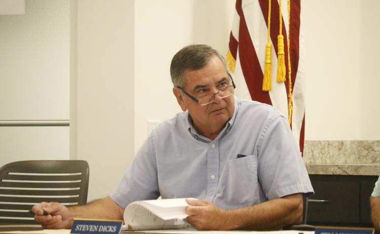 North Florida Water Utilities Authority board member Steven Dicks said the group needs to start reaching out to small governments about how it can help with utilities since the proposed property tax cut could limit budgets for those entities. (JAMIE WACHTER/Lake City Reporter)