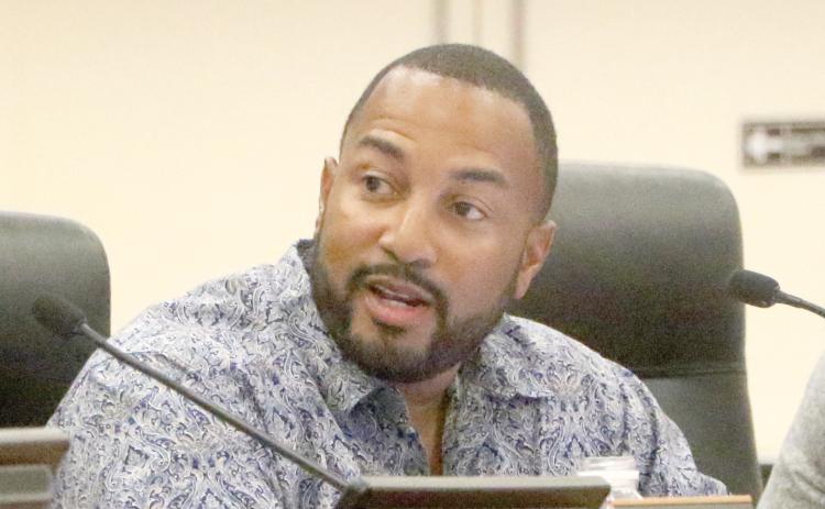 Columbia County Commissioner Kevin Parnell said Thursday night that nobody is ‘coming and getting my land to put a data center on it.’ (MORGAN MCMULLEN/Lake City Reporter)