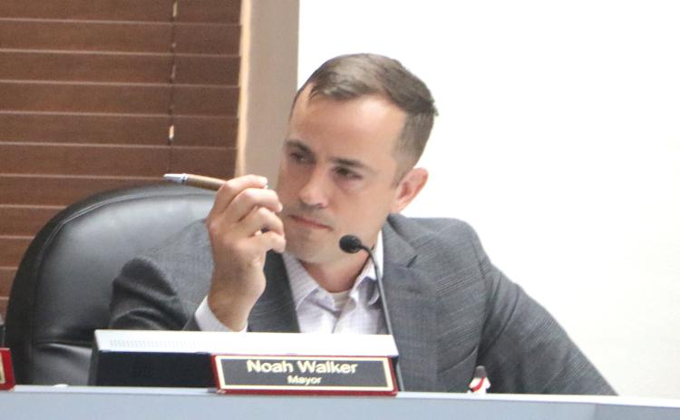 Lake City Mayor Noah Walker voiced his support for the rollback rate for the city’s millage in 2027. (MORGAN MCMULLEN/Lake City Reporter)