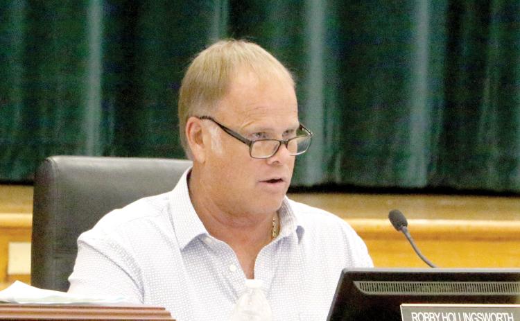 Columbia County Commissioner Robby Hollingsworth said the board has done a good job at keeping its millage rate down over the years. The board approved to set it tentatively at the same rate — 7.815 mills — as the current year, but 3.9% above the rollback rate. (MORGAN MCMULLEN/Lake City Reporter)