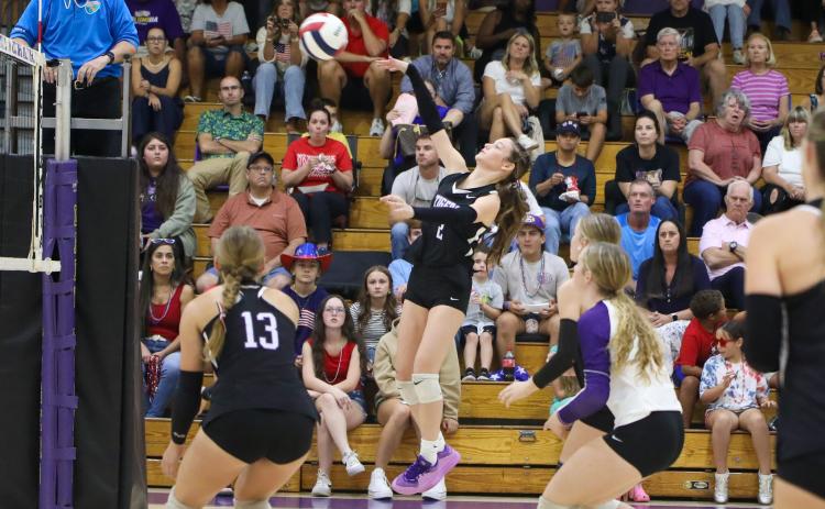 Columbia hitter Elinor Kirsch fires a shot against Suwannee last season. (FILE)