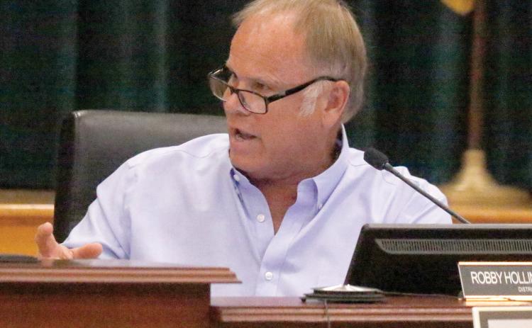 Columbia County Commissioner Robby Hollingsworth said if Suwannee County won’t remove its elected officials from the utility board then the county should look to leave the group. (JAMIE WACHTER/Lake City Reporter)