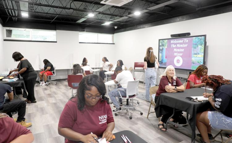 North Florida College students and faculty and staff members take part in last fall’s Mentor-Mentee Mixer. An anonymous donation will expand the college’s iCARE Mentoring program. (COURTESY NORTH FLORIDA COLLEGE)