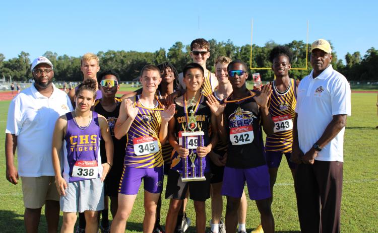 The Columbia boys cross country team won the Tiger Open on Saturday, led by Timothy Todd's first-place finish. (COURTESY)