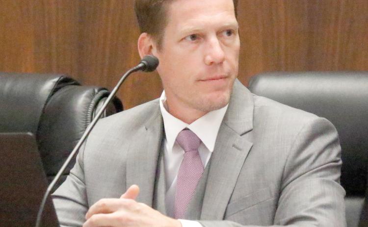 Live Oak City Councilman Adam Collins said an ‘absolute’ certainty in the United States of America has been ‘freedom,’ including from surveillance like is occurring with the Flock Safety cameras. (JAMIE WACHTER/Lake City Reporter)