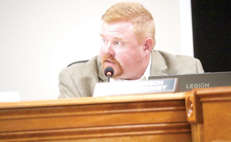 Suwannee County Attorney Adam Morrison told the County Commission that the negotiations with Columbia County would allow the sides to move past the acrimony that has developed. (JAMIE WACHTER/Lake City Reporter)