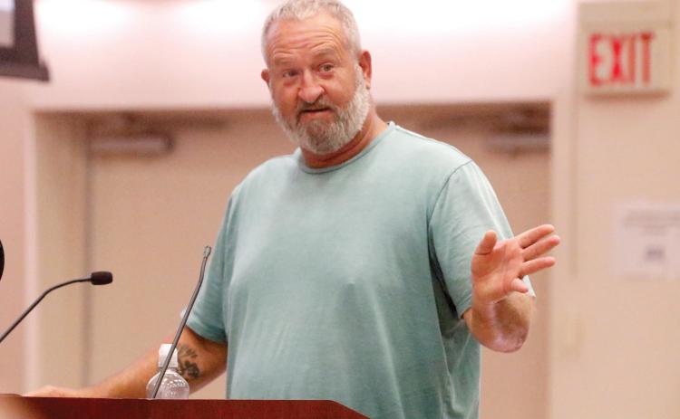 Columbia County resident Matthew Hare said the county’s blended rate approach to the solid waste contract ‘makes zero sense.’ (JAMIE WACHTER/Lake City Reporter)