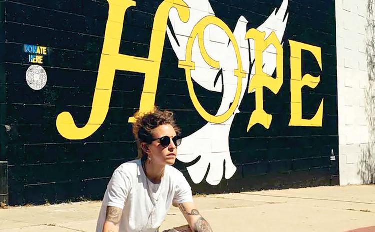 Art installation by Corie Mattie, the LA Hope Dealer, whose work will be included at North Florida College’s National Voter Registration Day celebration Tuesday. (COURTESY)