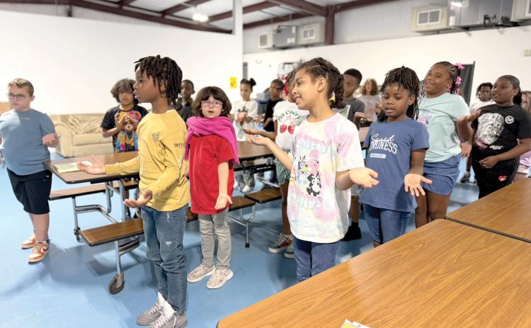 Columbia County 4-H brings healthy living education directly to students at Minnie J. Niblack Elementary School through Choose to Move! Healthy Habits for Life. Lessons combine discussion, hands-on learning, and movement activities designed to help students connect healthy choices with everyday life. (COURTESY COLUMBIA COUNTY EXTENSION)
