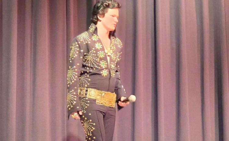 Rowdy Johnston will be one of three young Elvis tribute artists performing Saturday night at the Spirit of the Suwannee Music Park. That performance follows Jimmy Fields also performing Friday night as Elvis in a weekend centered around ‘The King’ at the Music Park. (COURTESY)