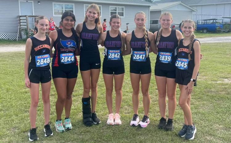 The Branford girls cross country team won the Cedar Key Invite on Thursday. (COURTESY)