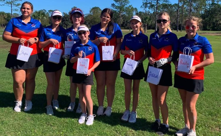 The Branford girls golf team defeated Taylor County on Monday. (COURTESY)