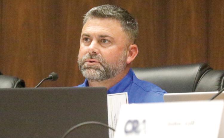 Live Oak Community Redevelopment Agency Chairman Matt Campbell said the proposed lighting improvements for Heritage Square would be step in the ‘positive direction, getting out of the Stone Age way of doing things.’ (JAMIE WACHTER/Lake City Reporter)