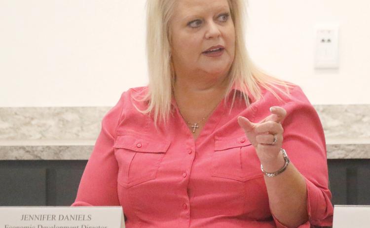 Columbia County Economic Development Director Jennifer Daniels said the steel manufacturer considering the North Florida Mega Industrial Park wants to be the ‘new face of steel in the U.S.’ (JAMIE WACHTER/Lake City Reporter)