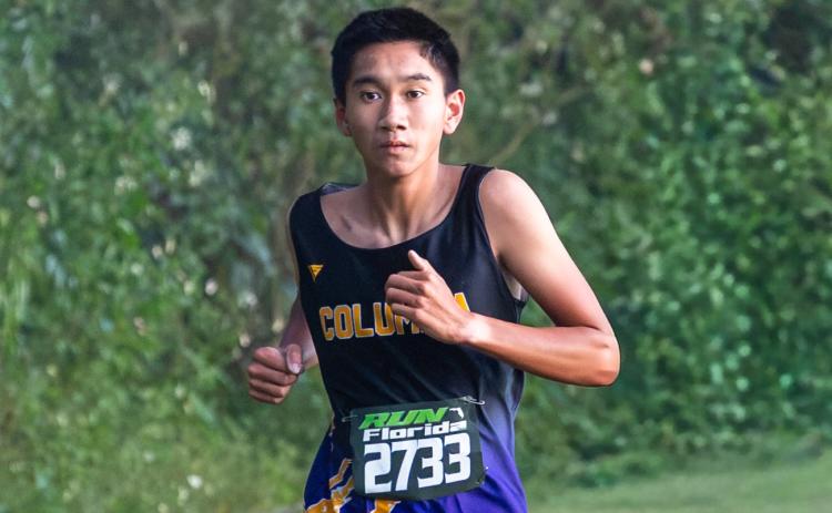Columbia runner Timothy Todd at the Run Florida Invitational on Sept. 26. (JACK HOWDESHELL/Lake City Reporter)