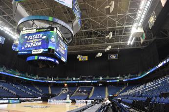 The Greensboro Coliseum where the ACC Tournament was being held. (DENNIS NETT/TNS).