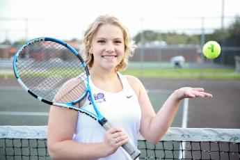 Columbia tennis player Ally Mitchell had her senior season cut short due to covid-19. (MANDI SLOAN/Special to the Reporter)