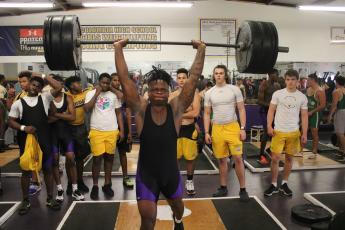 Columbia weightlifter Marlon Pollock placed sixth in the 199-pound weight class at the Class 2A state meet as a junior and was looking to win it all as a senior when his senior season was cut short due to covid-19. (FILE)