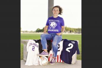 Columbia midfielder Ember Russell-Martinez is headed to play collegiately at Bethel University. (COURTESY)