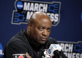 Florida State coach Leonard Hamilton listens to a question during a news conference at the NCAA Tournament on March 22, 2019, in Hartford, Conn. The No. 21 Seminoles face a tough challenge to claim the top spot in the ACC. (AP FILE PHOTO)