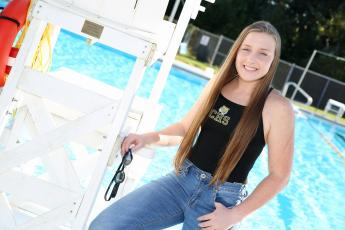 Columbia’s Mackenzie Conklin is the LCR’s Girls Swimmer of the Year. (MANDI SLOAN/Special to the Reporter)