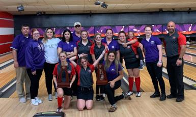 Fort White’s bowling team won the District 2-1A title on Monday, while Columbia came in second. (COURTESY)