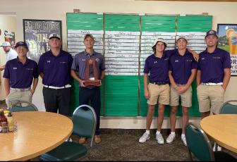 Columbia’s boys golf team placed second at the District 2-3A Tournament on Wednesday to qualify for regionals. (COURTESY)