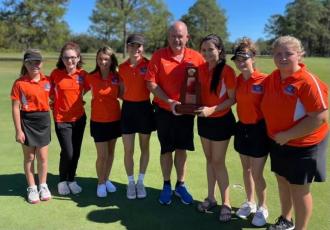 Branford’s girls golf team won the District 3-1A championship on Tuesday. (COURTESY)