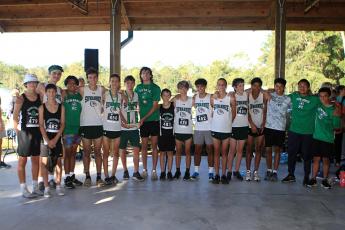 Suwannee's boys cross country team won the Suwannee Invitational on Saturday. (PAUL BUCHANAN/Special to the Reporter)