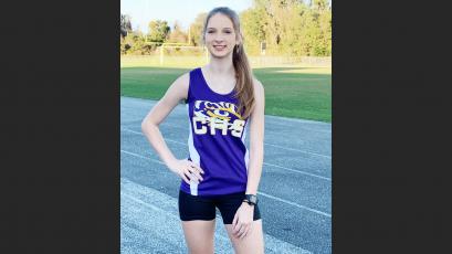 Columbia’s Audrey Fender is the LCR’s Girls Runner of the Year again. (COURTESY)