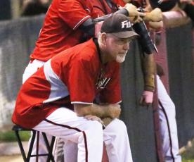 Fort White head coach Rick Julius looks on during a game against Union County on March 4. (JORDAN KROEGER/Lake City Reporter)