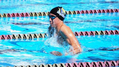 Columbia swimmer Ian Disosway placed second in the 100 breaststroke at the District 2-3A meet on Wednesday. (COURTESY)