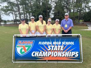 Columbia’s girls golf team placed sixth at the Class 2A state tournament on Wednesday at Mission Inn Resort & Club in Howey-On-The-Hills. (COURTESY)