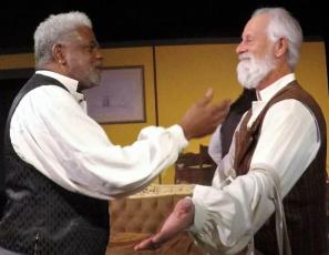 E. Stanley Richardson (left) will portray Frederick Douglass in the Feb. 3 performance alongside Shamrock McShane as Captain John Brown. (COURTESY)
