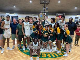 FGC celebrates after defeating Palm Beach State for the Region 8 title on Saturday. (COURTESY OF FGC)
