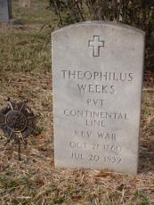 The gravesite of Pvt. Theophilus Week sits at Price Creek Cemetery. (COURTESY)
