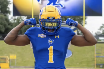 Marcus Peterson on his visit to McNeese State. (COURTESY)