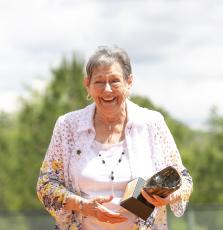 FGC held a ceremony Wednesday afternoon to rededicate the new softball field to former coach Jean Williams. (JEN CHASTEEN/Special to the Reporter)