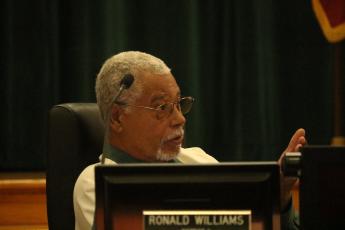 Commissioner Ron Williams said the county needs to act on property for sale next to the landfill before it gets locked in. (JAMIE WACHTER/Lake City Reporter)