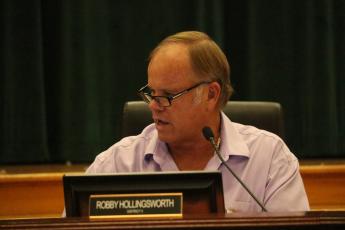 Commissioner Robby Hollingsworth said he wanted additional documentation to show the Columbia County Health Department needs additional funding. (JAMIE WACHTER/Lake City Reporter)