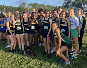 Suwannee’s girls cross country team placed second at the Clay County Cross Country Invitational on Saturday. (COURTESY)