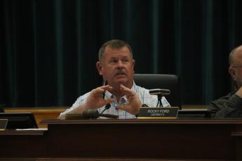 Columbia County Commissioner Tim Murphy said he was opposed to the $7,500 awarded to the Columbia County Riding Club in the county’s 2023-24 budget. (MORGAN MCMULLEN/Lake City Reporter)