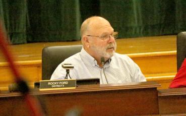 County Commission Chairman Rocky Ford said Sheriff Mark Hunter’s letter blaming the commission was ‘ludicrous.’ (JAMIE WACHTER/Lake City Reporter)