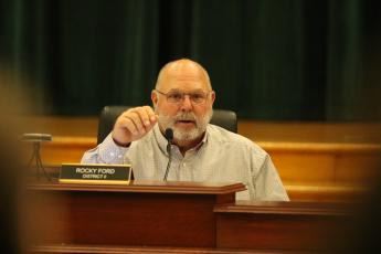Columbia County Commission Chairman Rocky Ford asked that a joint meeting with the Town of Fort White be moved to Nov. 1 since ‘all indications’ were the town wasn’t going to attend next week’s scheduled meeting. (JAMIE WACHTER/Lake City Reporter)