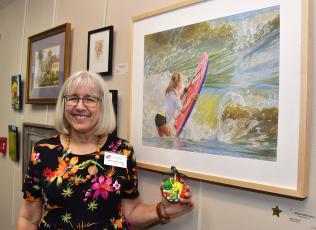 Melissa Miller Nece won best drawing at the 2018 Autumn Artfest for her entry, ‘Wall of Water.’ The 25th annual fine arts exhibition opens with its awards reception Saturday at the Suwannee River Regional Library’s Live Oak branch. (COURTESY)