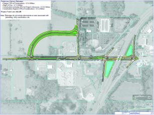 A detour road for the expanded Busy Bee project is neededto ease congestion at the Interstate 75 and U.S. Highway 41 interchange in Ellisville. The Columbia County Commission authorized staff to begin negotiations on property to build that road. (COURTESY)
