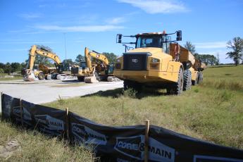 Excavators and other heavy equipment sit on site at the future Cornerstone Crossing at 47, a commercial development southeast of the Interstate 75 interchange off State Road 47. (TONY BRITT/Lake City Reporter)